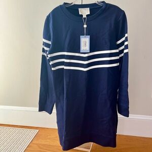 Sail to Sable Navy and White Long Sweatshirt